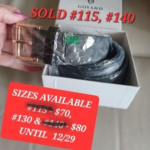 🔥💖 VARIETY OF BRAND NEW BELTS, 1 EACH, EUROPEAN SIZE 100-140, 30-52